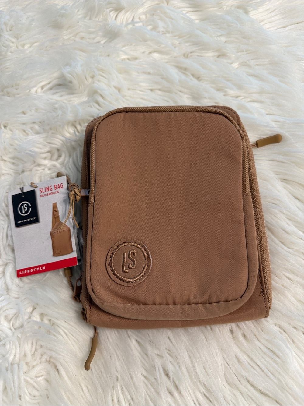 LIFE IN STYLE TAN  Sling Bag brand new